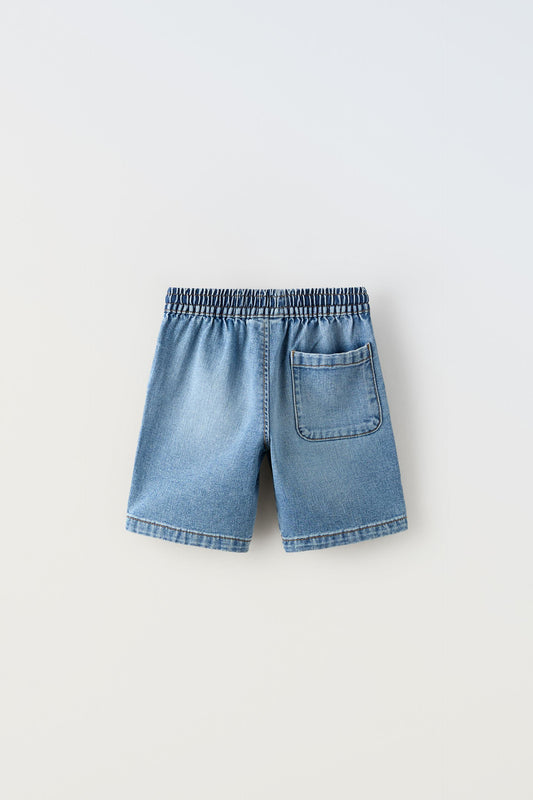 Short jean con cordon ajustable