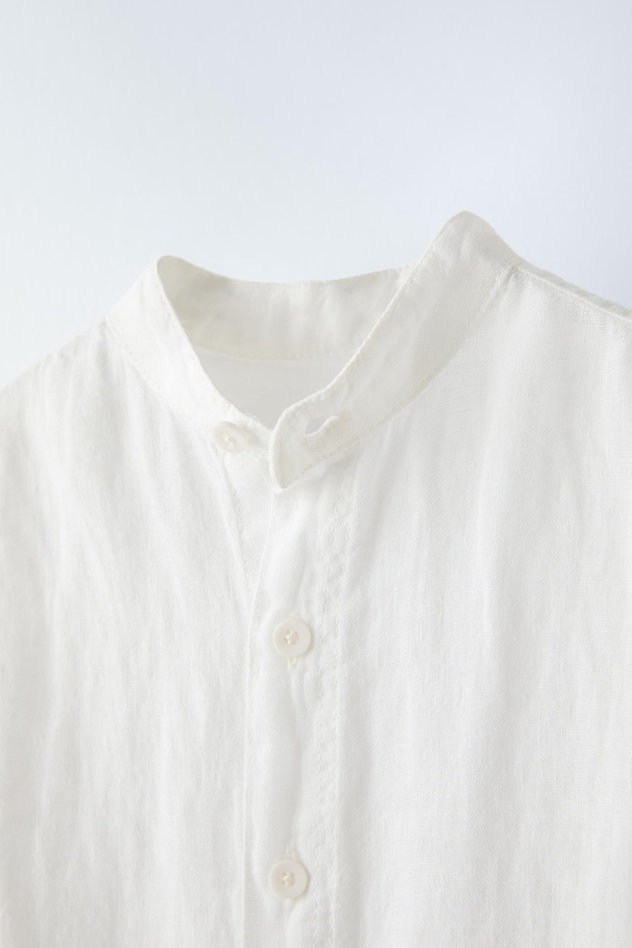 Camisa blanca de lino