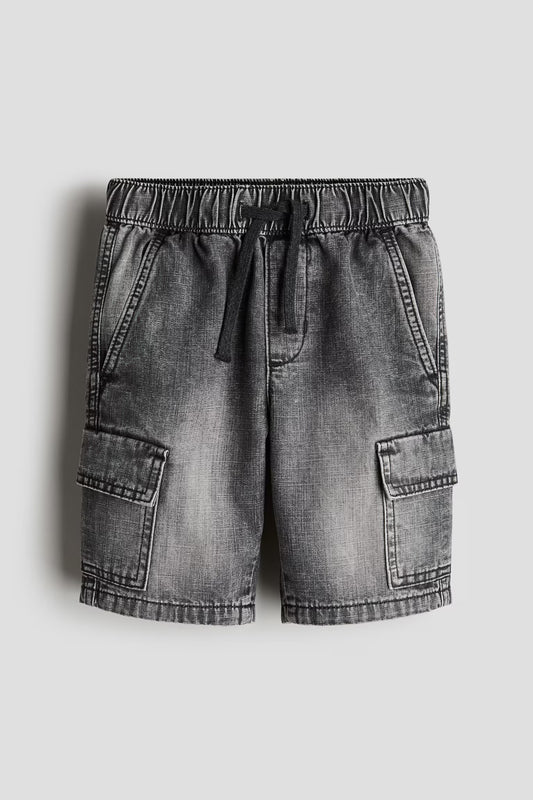 Short jean cargo negro