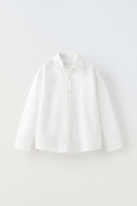 camisa oxford blanca