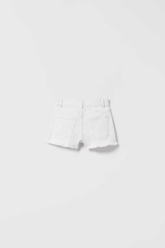 Short jean marine blanca