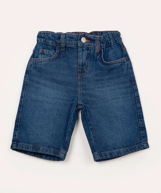 Short jean azul