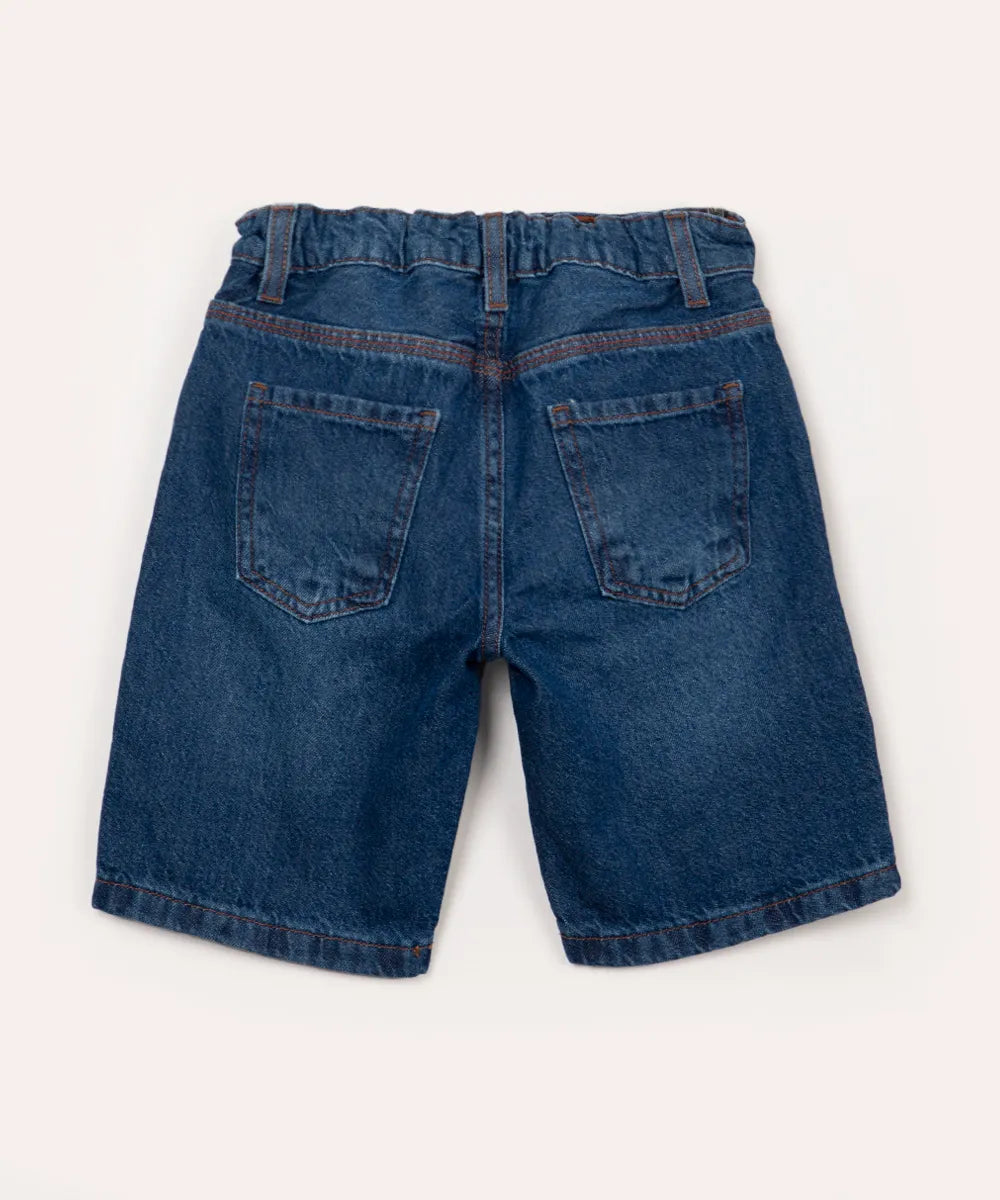 Short jean azul