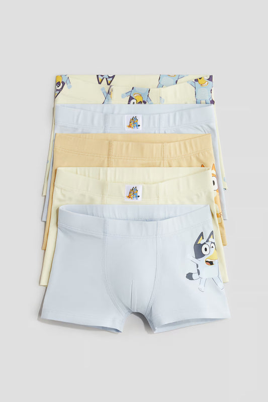 Pack de 5 boxers bluey