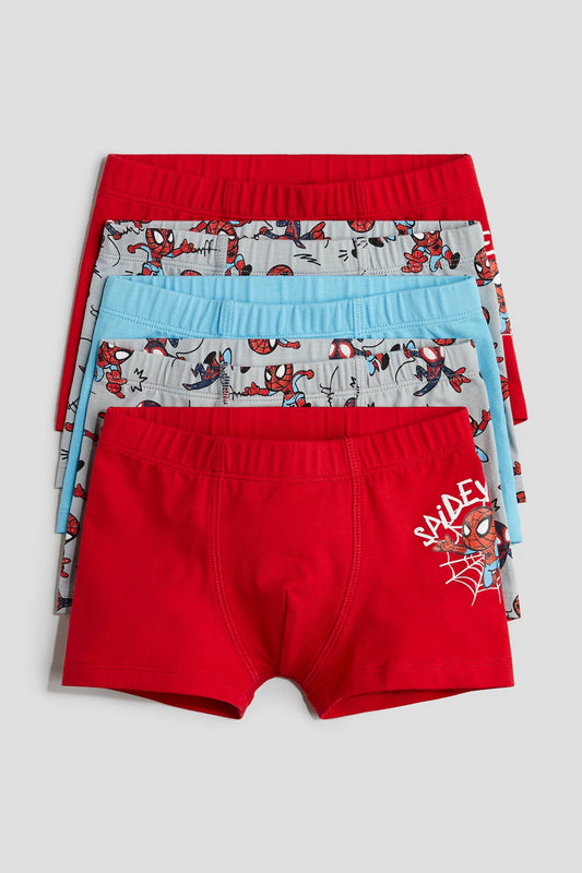 Pack de 5 boxer spiderman