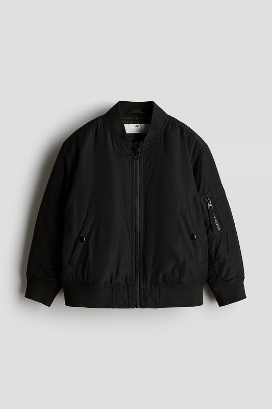 Bomber jacket negra