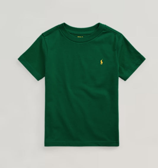 Polera con cuello redondo verde