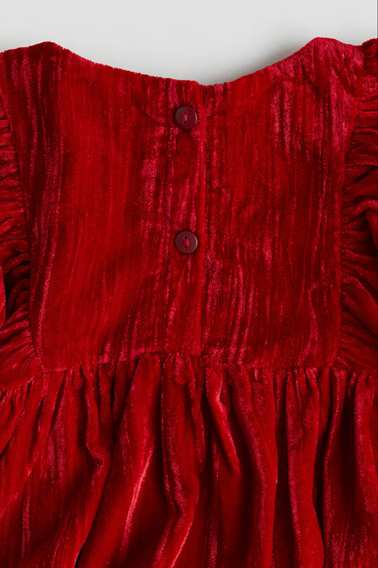 Vestido terciopelo rojo