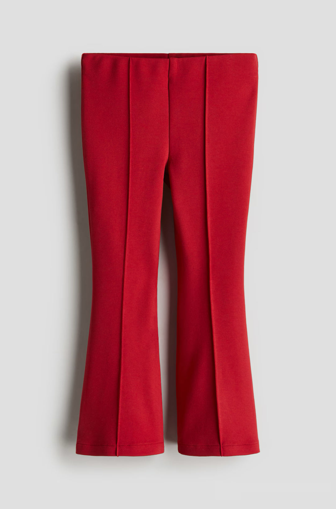 Leggings rojo acampanado