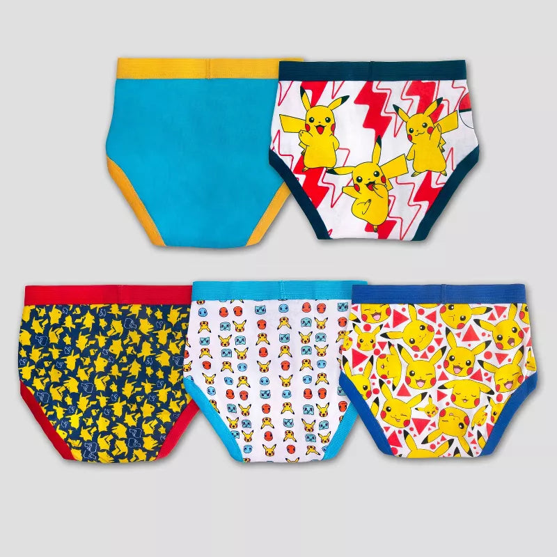 Pack de 5 boxers pokemon