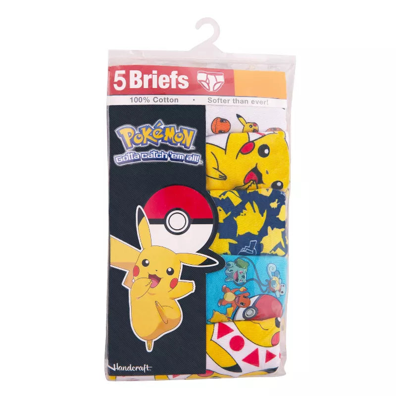 Pack de 5 boxers pokemon