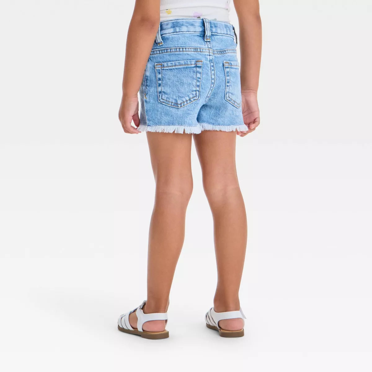 Short jean con flores