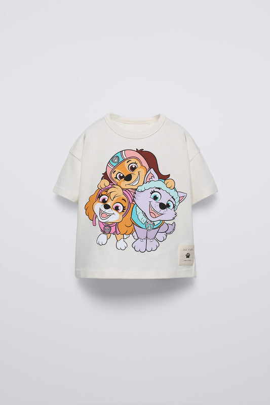 Polera paw patrón niña