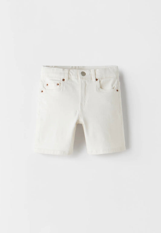 Short jean blanco