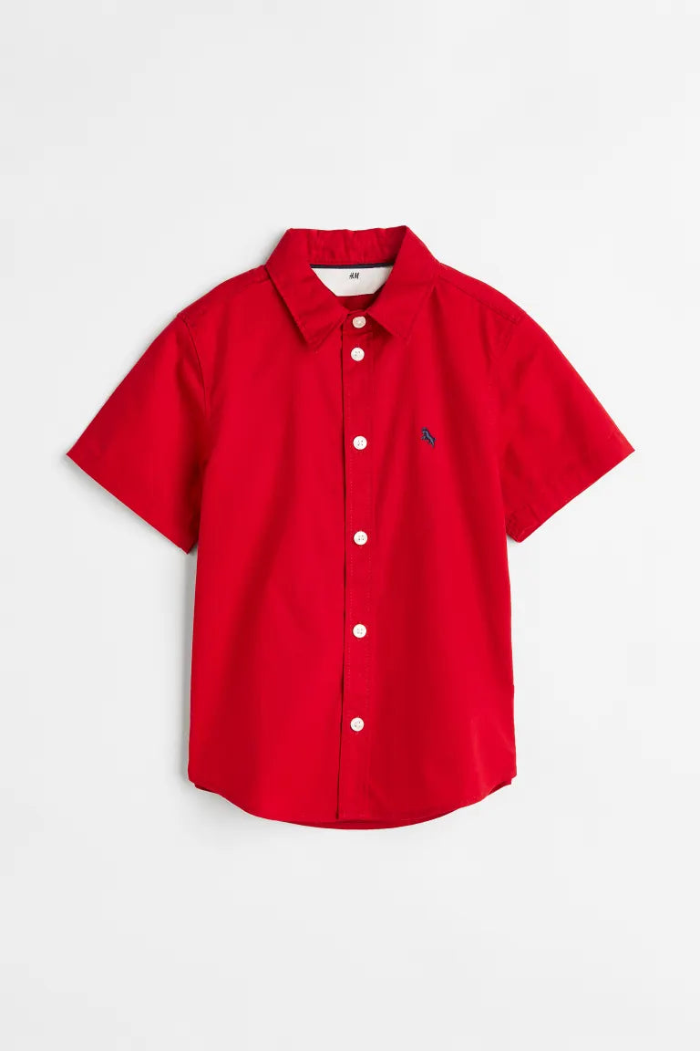 Camisa roja manga corta