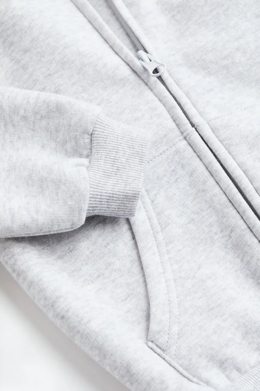 Sudadera con capucha gris