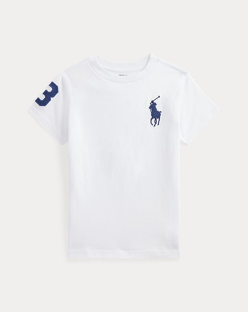 Polera blanca con pony grande