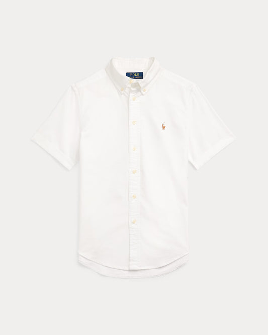 Camisa oxford blanca manga corta