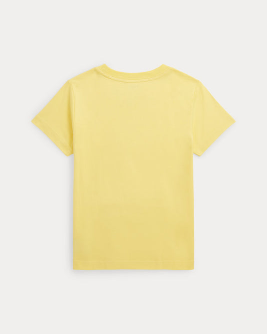 Polera con cuello amarillo