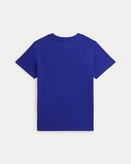 Polera con cuello azul