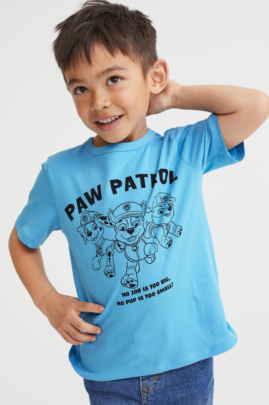 Polera paw patrol manga corta