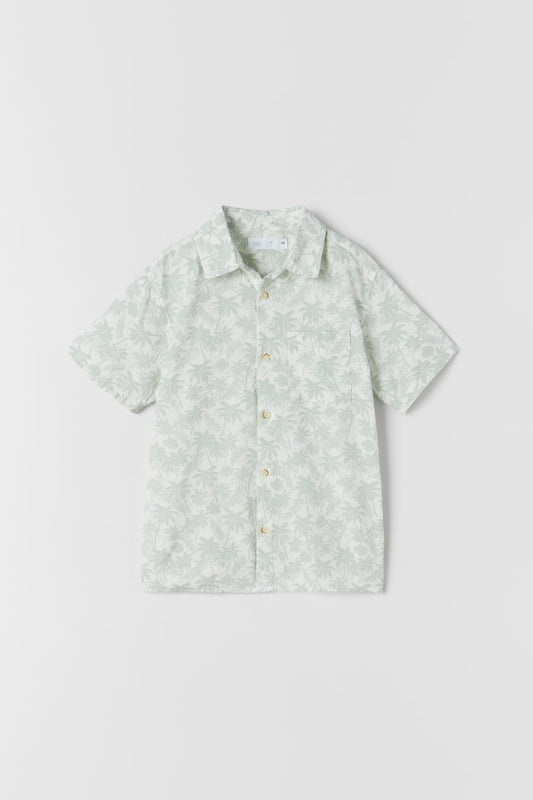 Camisa estampado tropical