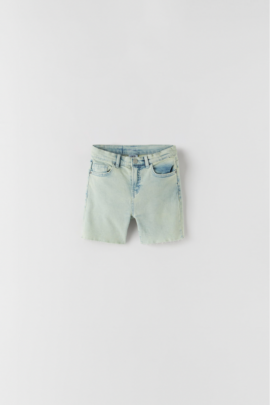 Bermuda denim acid green wash