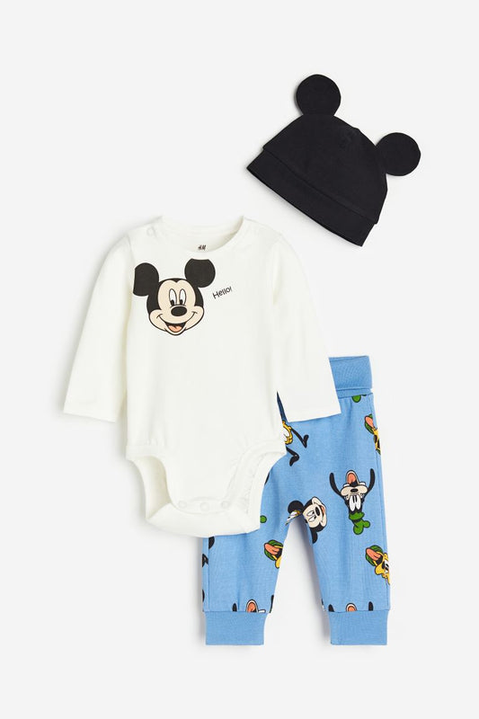 Conjunto 3 piezas mickey mouse